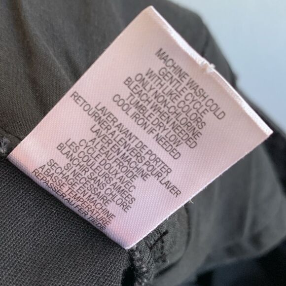 NWT Tinseltown Hi-Rise Washed Black Raw Hem Denim Front Slit Maxi Skirt M - Picture 11 of 11